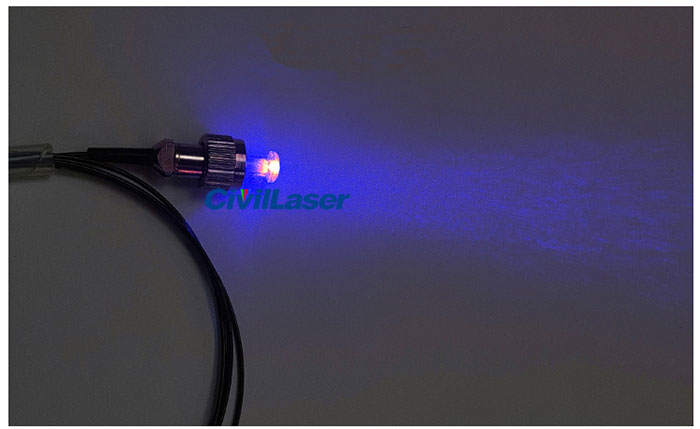 450nm pigtailed laser